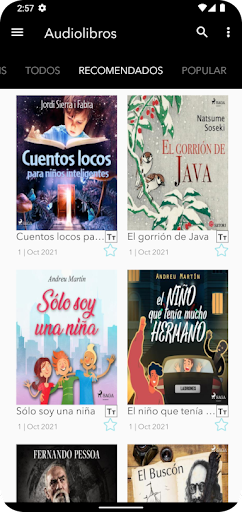 Audiolibros Bookers Screen 2