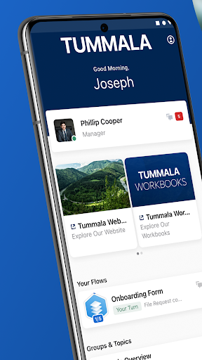 Android application Tummala Portal screenshort