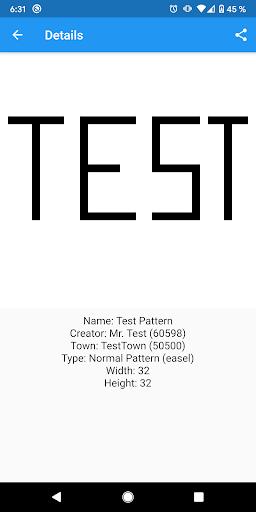 ACNLPatternManager Screen 2