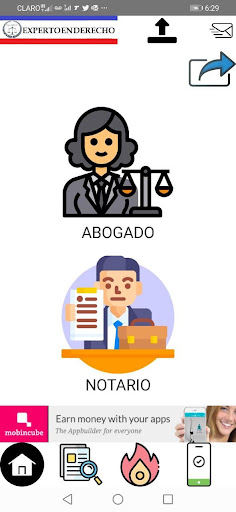 Android application ExpertoenDerecho screenshort