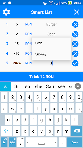 Smart List Screen 2