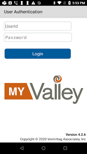 Android application My Valley screenshort