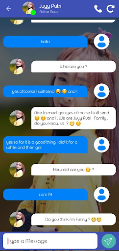 Android application Juyy Putri Video Call You screenshort