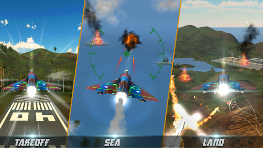 JF17 Thunder Airstrike fighter jet games Mod Apk app for Android 5