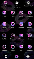 screenshot of Galaxy Lips Theme