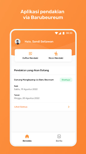 Android application Treker screenshort