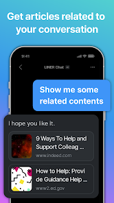Screenshot 5 LINER: chatbot de IA y feed android