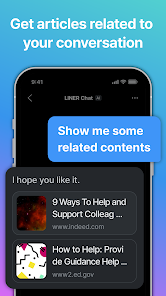 Captura de Pantalla 5 LINER: chatbot de IA y feed android