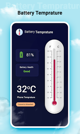 Android application Mobile Thermometer screenshort