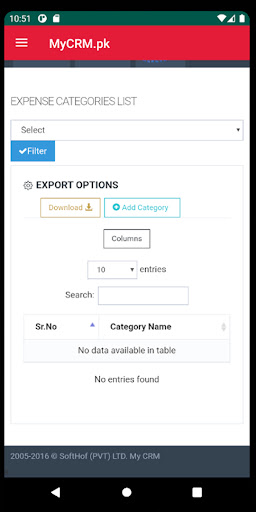 MyCRM Business Screen 3