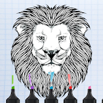 Cover Image of Unduh King of Animals Coloring Book  APK