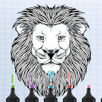 King of Animals Coloring Book