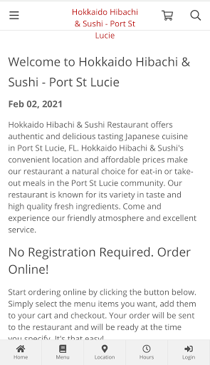 Android application Hokkaido - Port St Lucie screenshort