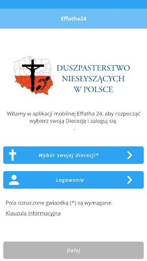 Android application Effatha24 – Duszpasterstwo Nie screenshort