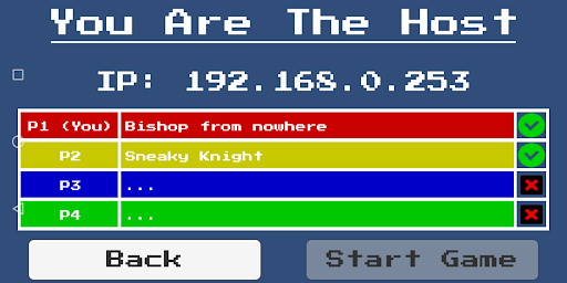 4 Player Chess Clock Screen 2