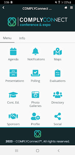 Android application COMPLYConnect screenshort