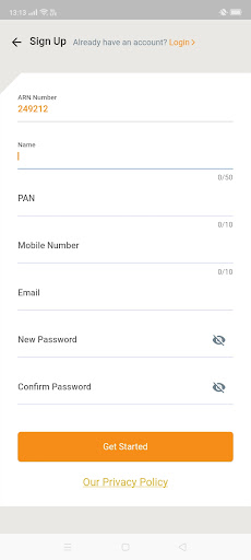 Android application WCFW screenshort