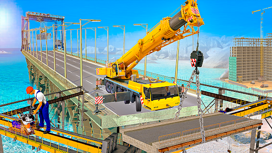 Grand Snow Excavator Simulator :Road Construction Varies with device screenshots 8