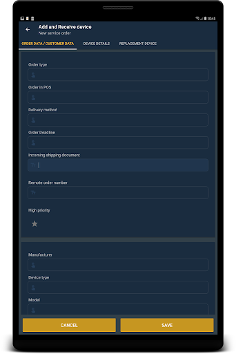 ServiceApp Express Screen 3