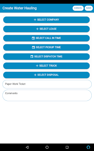 Hauling Software Mobile App Screen 2