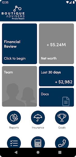 Android application BOUTIQUE ADVISERS screenshort