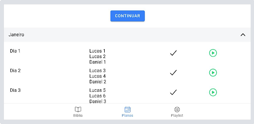 Android application Bíblia em Áudio screenshort