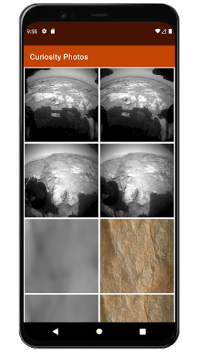 Android application Curiosity Photos screenshort
