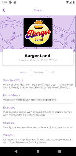 Burger Land LE2 Screen 2