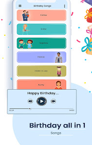 Captura de Pantalla 17 Happy Birthday songs & wishes android