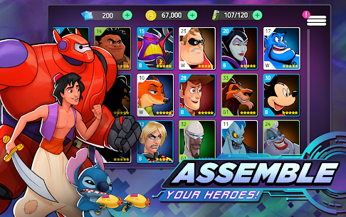 Disney Heroes MOD APK (Неограниченные деньги/Взлом навыков/Заморозка) 3