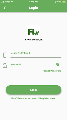 Android application RICWAL - Online Rice Delivery screenshort