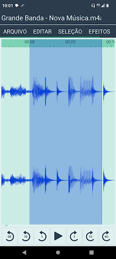 Visualização do aplicativo