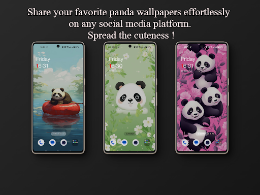 Cute Panda Wallpaper Offline Screen 3