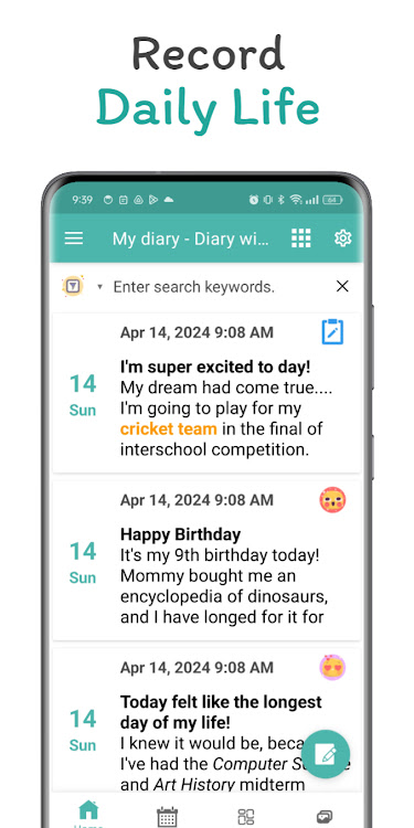 Daily Diary - Diary with Lock - 03.24.05.05 - (Android)
