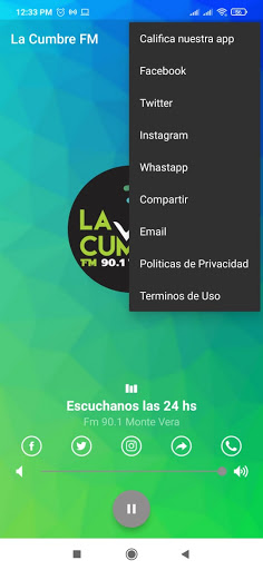Android application La Cumbre Fm Monte Vera screenshort