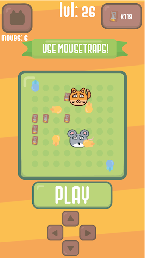 Android application Kitty & Mouse - puzzle game screenshort