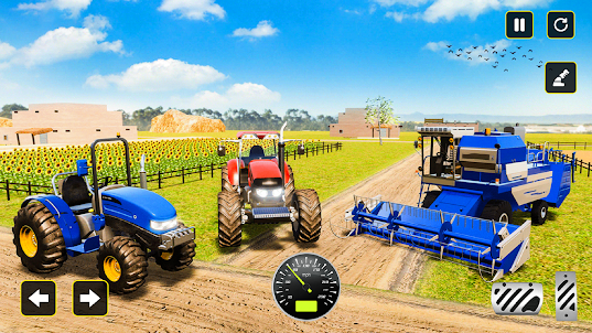 Village Tractors Farming Games
