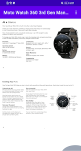 Moto Watch 360 3rd Gen Manual