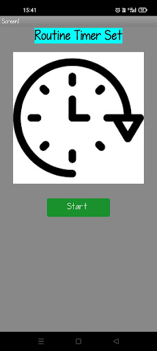 Android application Telebort Routine Time Set screenshort