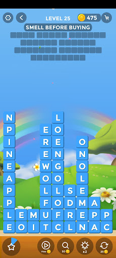 Screenshot of Word Stacks Letter Puzzle Game