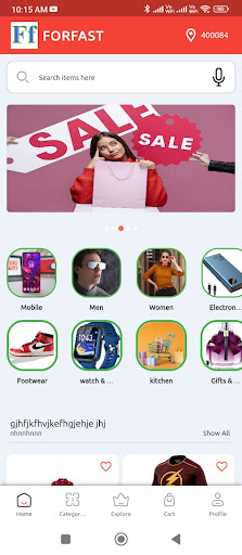 Android application Forfast screenshort
