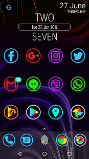 Neon Glow Rings - Icon Pack Screenshot