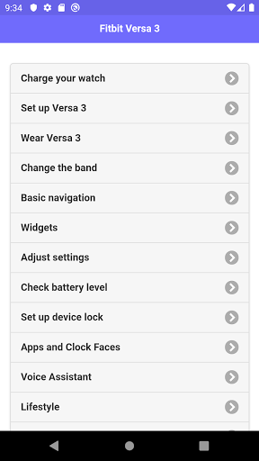 Anteprima dell'app