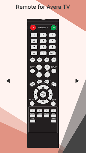 Remote for Avera TV Screen 3