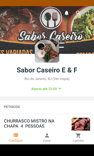 Android application Sabor Caseiro E & F screenshort