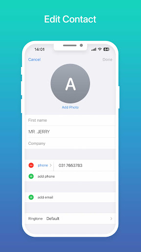 Screenshot of Contacts Phone: Simple & Clean