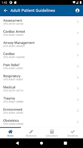 Android application AT CPG screenshort