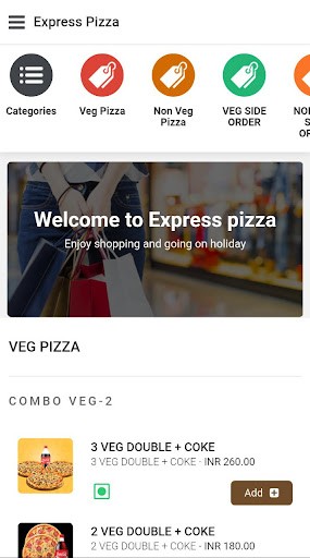 Express Pizza Screen 2