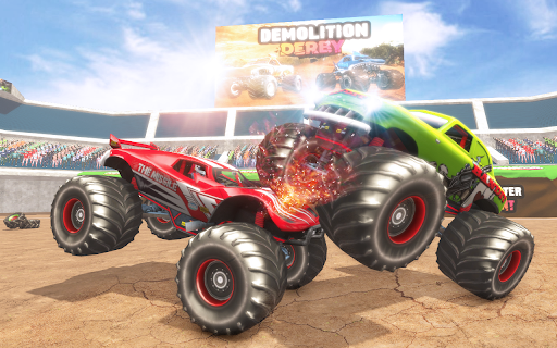 Android application Monster Car Demolition Derby screenshort