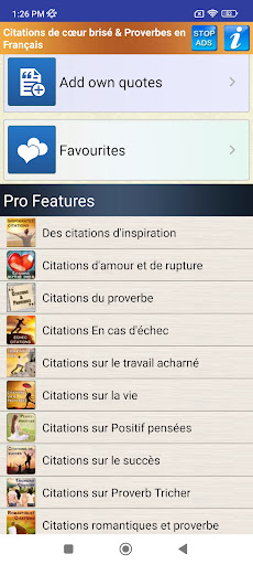 Citations de Cœur Brisé Screen 3